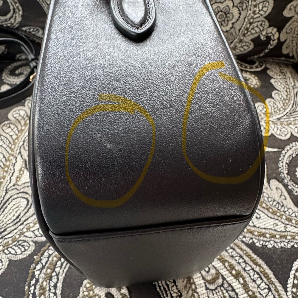 Coach Jes Quilted Crossbody, Black with gold hardware - Picture 11 of 11